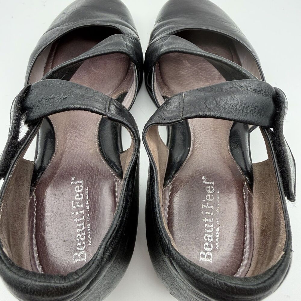 BeautiFeel Dear Black Leather Mary Jane Slip On Comfort Flats Women’s 7.5 EU 38 - Picture 12 of 13